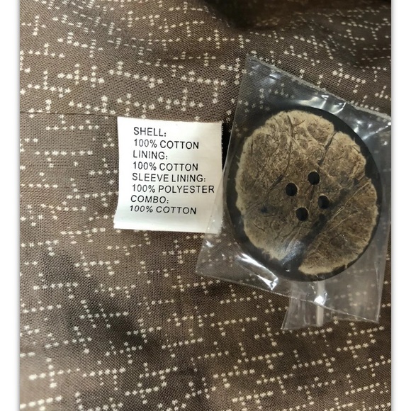 Toca, women, coat, white/black, cotton, size 8.: - Picture 10 of 11